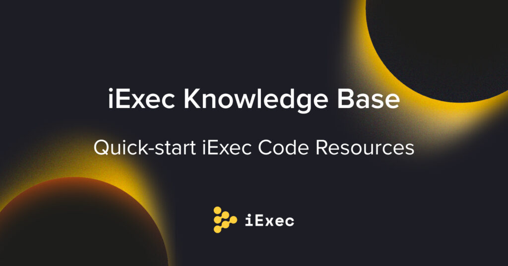 iExec Knowledge Base Code resources